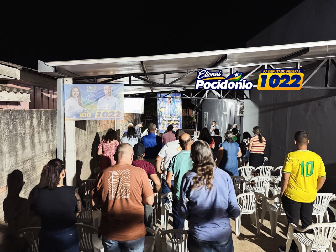 Elienai Pocidonio 1022 reúne lideranças religiosas e apoiadores em Alvorada do Oeste - imagem 4